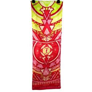 Warriors in Pink Ford Cares Breast Cancer Awareness Scarf 52" Long Green Pink